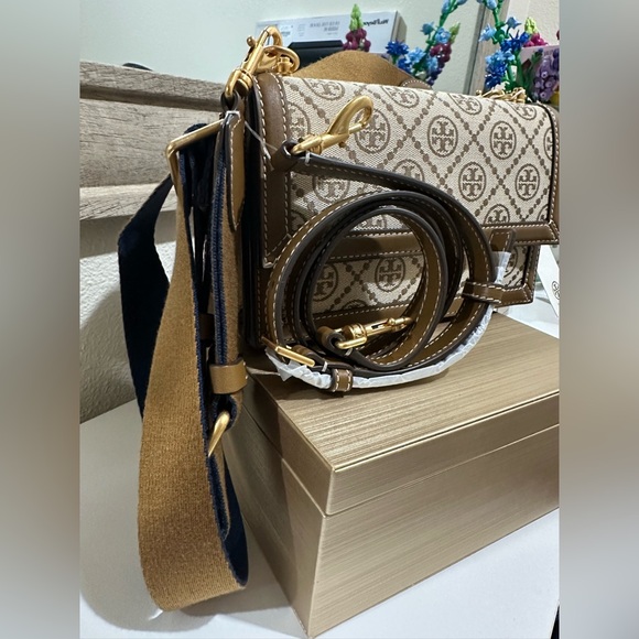 Tory Burch T Monogram Jacquard Mini Bag - Picture 7 of 10